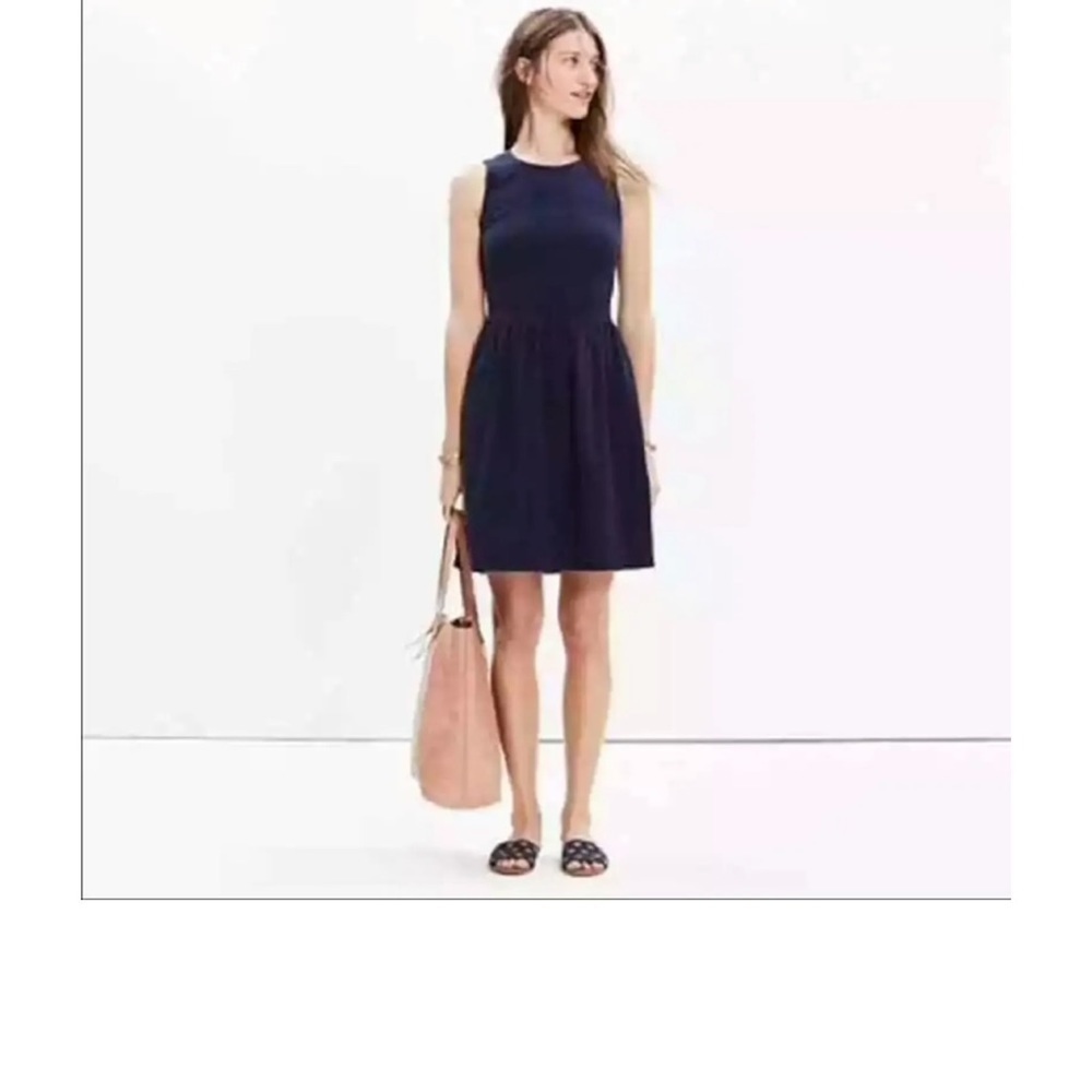 Madewell Sleeveless Little Black Dress Vintage Fit and Flare